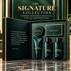 OEM/ODM Private Label 5-IN-1 Men's Skincare Set Moisturizing Oil Control <b>Body</b> Cream Wash <b>Lotion</b> Bathing Bar Customizable Design - Product Image 1
