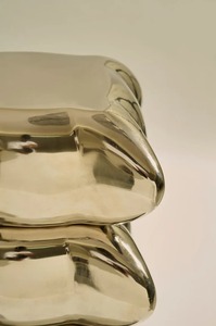 Mesa de Centro Moderna de Metal con Diseño Geométrico, Mueble Contemporáneo para Sala de Estar, Pieza Decorativa para el Hogar - Product Image 3