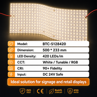 Lámina LED Flexible Personalizable de 420 LED/m SMD2835 de 24V para Letreros Luminosos y Pantallas Retroiluminadas FlexSheet