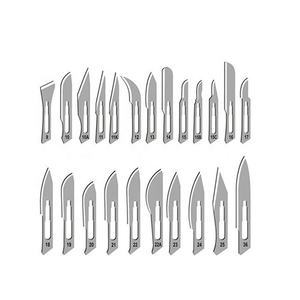 Lames chirurgicales jetables en acier au carbone approuvées CE / Lames de scalpel chirurgical en acier au carbone - Product Image 6