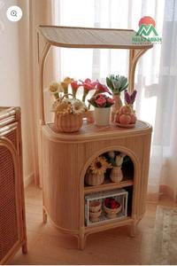 Chariot de cuisine en bambou et rotin NHAT MINH avec étagère de rangement pour enfants de 4 à 6 ans - Product Image 6