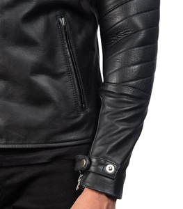 Chaqueta de Motociclista de Cuero Crown Rider para Hombre, Personalizable, Impermeable, con Logotipo Frontal, para Motociclismo y Carreras - Product Image 6