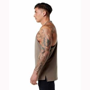 Débardeur côtelé personnalisé pour homme, col rond, uni, basique, en coton, décontracté, pour l'été - Product Image 6