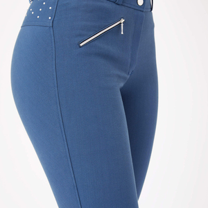Pantalons d'équitation pour femmes, avec patchs en silicone aux genoux, tissu extensible à séchage rapide, vêtements de sport confortables pour l'entraînement. - Product Image 6