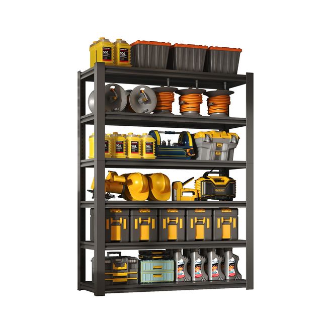 82\"H 6 Tier Heavy Duty Metal Shelves 2400LBS Storage Capacity Adjustable Industrial Shelving Unit 48\"W*18\"D*82\"H Garage