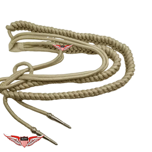 Aiguillette en argent allemand torsadée avec embout argenté métallique - Product Image 4