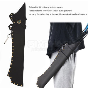 Sacoche à flèches en cuir artisanale de qualité supérieure, durable, avec coutures robustes, sangle réglable confortable pour la chasse - Product Image 5