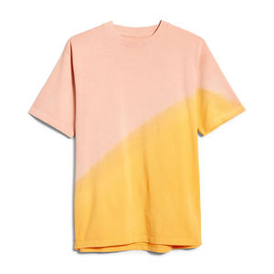 เสื้อยืดคอกลมแขนสั้นทรงปกติสำหรับผู้ชาย ผ้าฝ้าย ดีไซน์ลายบล็อกสี ผ้าเจอร์ซีย์ถักแบบลำลอง - Product Image 6