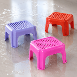 Modern Virgin PP Foldable Convertible <b>Stool</b> Portable Bathroom Ottoman Space Saving Lightweight Durable Anti-Slip Seating Bedroom - Product Image 1