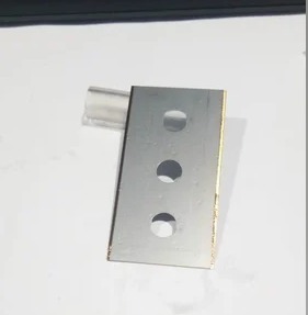 Cuchilla de Titanio con Recubrimiento de Nitruro de Titanio de 3 Orificios, 43x22x0.10mm, Resistente al Desgaste, para Cortar Cinta Adhesiva y Película BOPP - Product Image 5