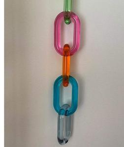 Colorful Transparent Eco-Friendly Resin Handmade Customized Chain Links Wall <b>Hanging</b> Decor DIY Projects <b>Room</b> <b>Divider</b> Angel Style - Product Image 5