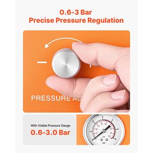 Kit de purge de frein électrique 120V, purgeur automatique de liquide de frein avec 7 adaptateurs de maître-cylindre, double alimentation - Product Image 3