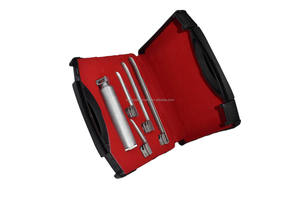 Set de Laringoscopio Eléctrico LED Miller con 4 Hojas Rectas de Acero Inoxidable, Instrumentos Quirúrgicos con Certificación CE ISO, Venta al por Mayor OEM ODM - Product Image 5