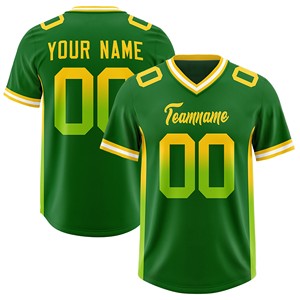 Jersey de Fútbol Americano Universitario con Cuello en V, Mezcla de Poliéster y Spandex, Costuras Personalizadas, Secado Rápido, Adhesivo de Transferencia Personalizado, Entrega Rápida - Product Image 2