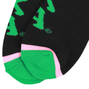 AKA ถุงเท้าข้อสั้นสีดำเขียว 1908 ถุงเท้าถักแบบนักกีฬาปักลายสำหรับผู้หญิงสวมใส่สบายทุกวัน - Product Image 6