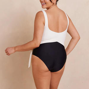 Maillot de bain une pièce sans manches pour femmes, maillot de bain boyleg, grande taille, pour le surf, L-4XL - Product Image 3