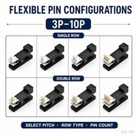 Pince de test et de programmation pour PCB, support de programmation à broches Pogo, 1.27mm 1.5mm 2.0mm 2.54mm, simple ou double rangée, 3P-10P, outil de téléchargement de programmes