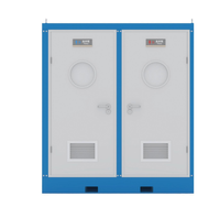 Unité combinée de douche et toilettes modulaire préfabriquée intégrée et portable pour événements extérieurs et hébergement temporaire dans les camps miniers