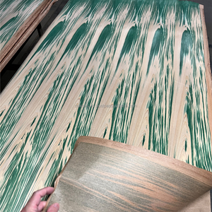 FANCY PLYWOOD Dyed Green Hinoki Cypress IRODORITAI Veneered Plywood <b>Board</b> Urethane Coating Japanese Design Checkered Striped - Product Image 2