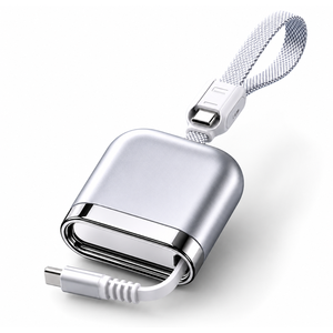 Cable de Carga Rápida USB-C a USB-C Retráctil de 240W con Logotipo Personalizado y Ranura Magnética para Impresora - Product Image 1