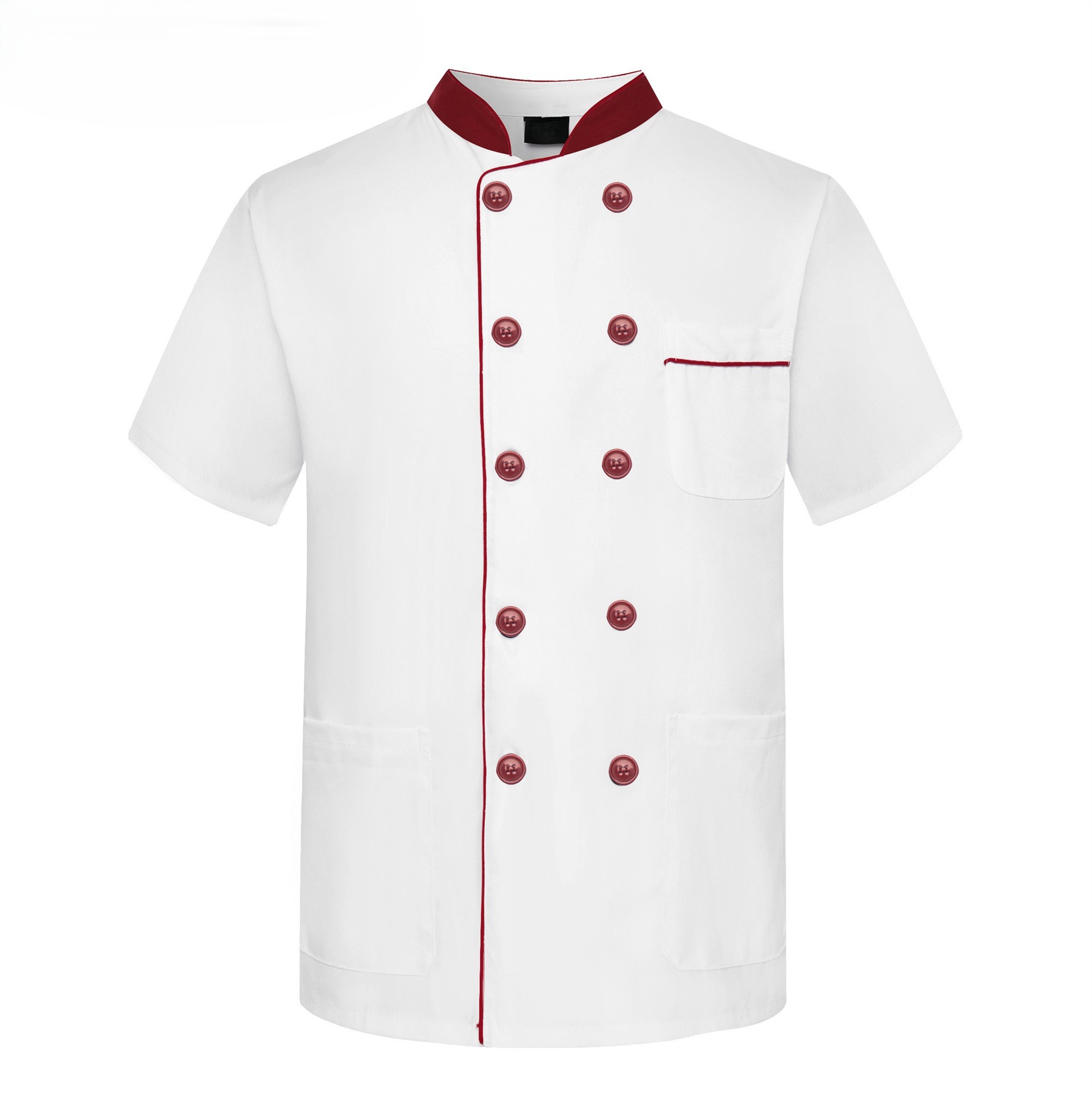 Maroon Collared Short Sleeve