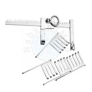 NABSONS MED Separador de Costillas Manual con Brazos Articulados de Acero Inoxidable, Cuatro Cuchillas Desmontables, Instrumento Quirúrgico Ortopédico Reutilizable CE - Product Image 5