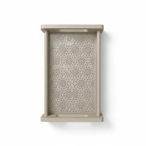 Bandeja Decorativa de Color Gris, MDF y Láminas Acrílicas, Diseño Cortado con Láser, para Mesa de Comedor, Bandeja para Desayuno, Bandeja para Postres - Product Image 3