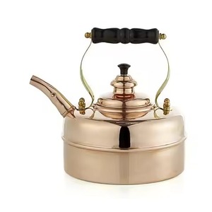 Théière en cuivre martelé, accessoire de service de thé haut de gamme pour un usage quotidien et des cadeaux - Product Image 1