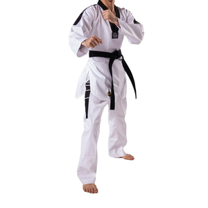 Uniforme de Taekwondo Dobok Personalizado, Bordado Personalizado, Ropa de Entrenamiento Ligera para Dojo ITF/WTF para Adultos, para Competencia - Product Image 1