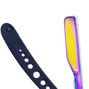 Navaja de Afeitar Plegable de Acero Inoxidable con Logotipo Personalizado, Navaja de Afeitar Profesional para Barbería, Herramienta de Aseo Masculino, MOQ Bajo, Venta al Por Mayor - Product Image 3