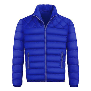 Chaquetas acolchadas de invierno informales para hombre al por mayor con capucha y cuello levantado, lona ligera, estilo callejero, servicio OEM disponible - Product Image 1