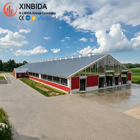 Kits de construction en métal galvanisé, hangar à volailles préfabriqué en acier, ferme multi-usages pour bétail, excellente circulation naturelle de l'air