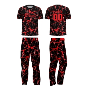 Custom Unisex Softball Uniform Set Crew Neck Zipper Fly Sublimated Jersey <b>Pants</b> Breathable Quick Dry Athletic Team Wear Short - Product Image 5