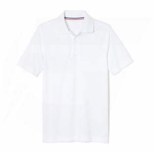 เสื้อโปโลแขนสั้นเด็กนักเรียน คอปกเรียบ ผ้าฝ้าย/โพลีเอสเตอร์ เสื้อนักเรียนแบบยูนิเซ็กซ์ สำหรับเด็กชายและเด็กหญิง - Product Image 1