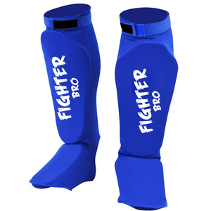 Protège-tibias de karaté légers en coton élastique, protections de tibias pour la boxe et les arts martiaux avec rembourrage EVA, taille personnalisable - Product Image 3