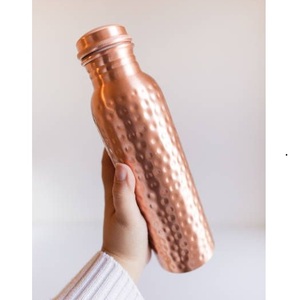 Botella de Agua de Cobre, Recipiente de Agua de Cobre Puro de Grado Alimenticio, Tapa de Rosca Hermética, Botella Deportiva para Exteriores - Product Image 4