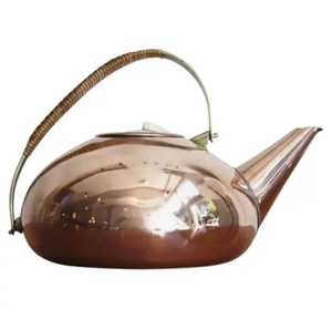 Skies Trader Ornate Silver Plated Middle East Design Eco-Friendly Double Wall <b>Teapot</b> Vintage Floral Engraved Luxury Hotel - Product Image 4