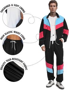 Survêtement unisexe d'été avec poches zippées, sweat à capuche zippé intégral, ensemble 2 pièces respirant et à séchage rapide pour la course, le jogging, le sport et les loisirs - Product Image 6