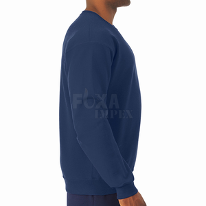 Sweat-shirt à col rond doublé en polaire hommes échantillon gratuit à manches longues hiver automne pull chaud élégant décontracté confortable coupe vente - Product Image 3