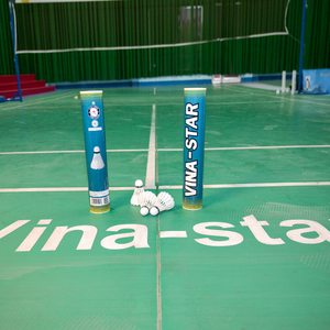 High Performance Vina-Star Goose Feather Lightweight <b>Badminton</b> Shuttlecock Tournament Grade Eco-Friendly Stable Flight for - Product Image 1