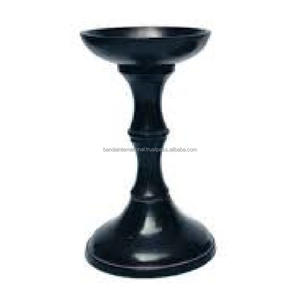 Portavelas cónico de aluminio con revestimiento de polvo negro acabado para decoración de iluminación del hogar otros candelabros linternas - Product Image 4
