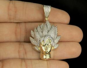 Collier pendentif en diamant 3D Dragon Ball Z Goku Super Saiyan, cadeau anime pour les fans - Product Image 1