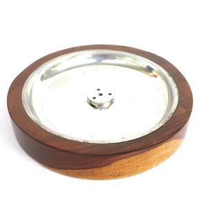 Porta Incienso de Madera Natural Grabado a Mano para el Hogar, Templo, Aromaterapia, Meditación, Personalizado - Product Image 4