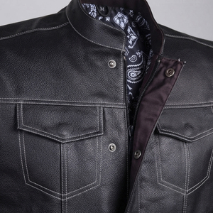 Professional Sleeveless Custom Motorcycle Leather Vest Breathable Auto Racing Jacket Custom Made Size for Biker Racing Wear - Product Image 6