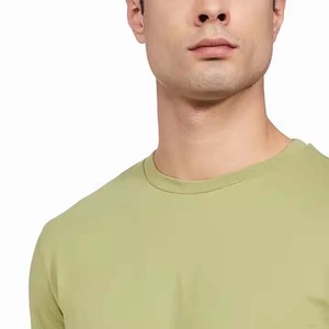 Men's Summer Casual Solid Crew Neck Breathable Polyester/Cotton Heat-Transfer Printed <b>Knitted</b> T-Shirt Shorts <b>Set</b> - Product Image 4