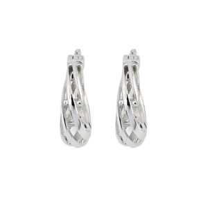 BOHEMIAN WOMEN HOOP <b>EARRINGS</b> HIGH QUALITY 925 STERLING SILVER PLATED JEWELRY FOR ANNIVERSARY AND SPECIAL OCCASIONS LIGHTWEIGHT - Product Image 3