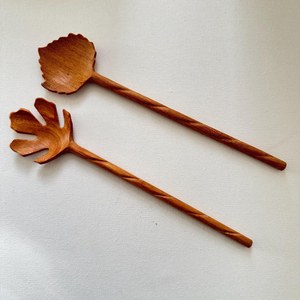 Ensemble de Cuillères à Salade en Bois d'Acacia Faites à la Main pour la Vente en Gros - Ustensiles de Service de Cuisine 2026 - Product Image 2
