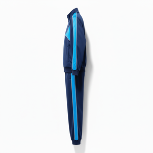 Factory High Quality Men's Football Tracksuit Short Front Quick Dry Breathable 100% Polyester Sublimated Print 240g <b>Athletic</b> Fit - Product Image 3