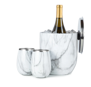 Seau à glace en marbre au design moderne avec couvercle, seau à glace pour bar et seau à glace pour vin rouge, seau à glace sur mesure très demandé - Product Image 6