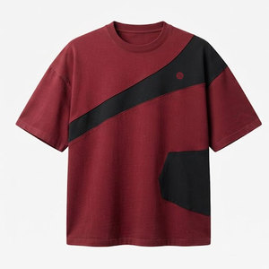 เสื้อยืดทรงบ็อกซ์ผ้าคอตตอนหนานุ่มสำหรับผู้ชาย รุ่นใหม่ล่าสุด สไตล์มินิมอล ใส่สบายในชีวิตประจำวัน - Product Image 1